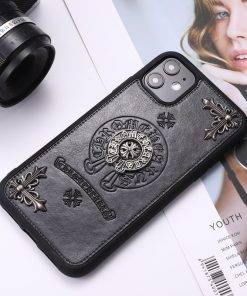 Christ Cross Leather iPhone Case for iPhone 14 Pro Max