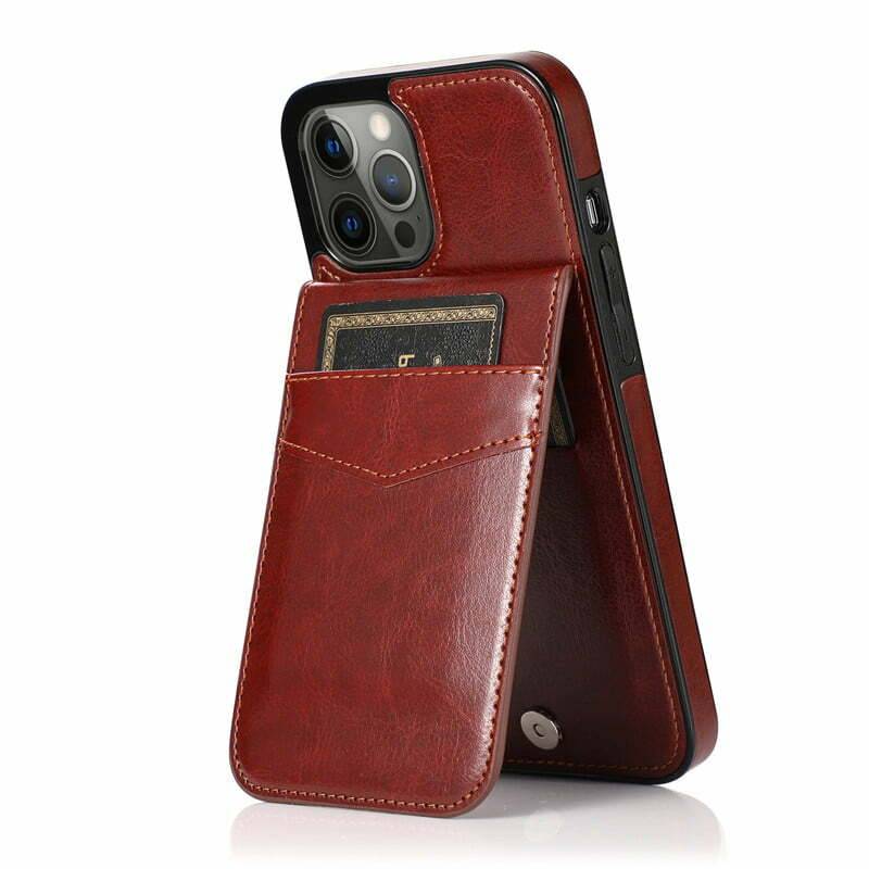 iPhone 12 Pro Max Leather Case with Card Holder