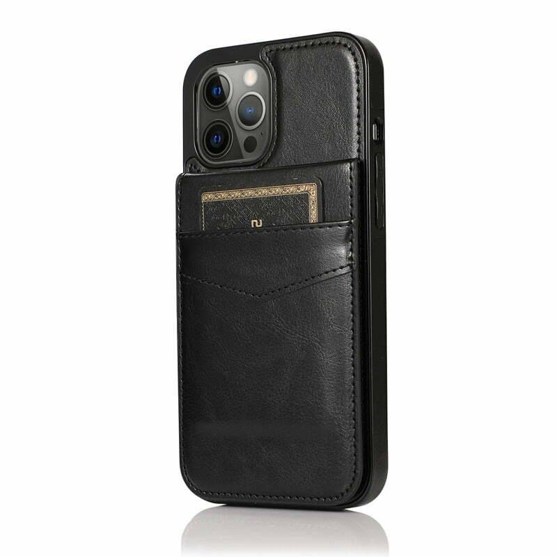 Cardholder Case for iPhone 15 Pro Max in Genuine Calfskin