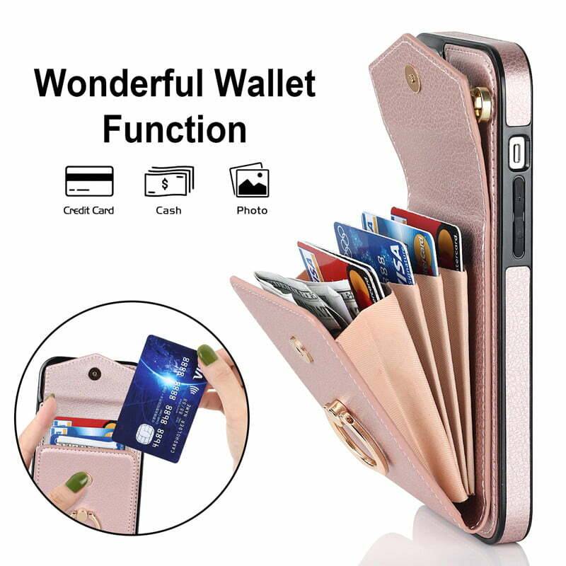 TUCCH iPhone 15 Plus Wallet Case, iPhone 15 Plus Leather Case, with Card  Holders, RFID Blocking