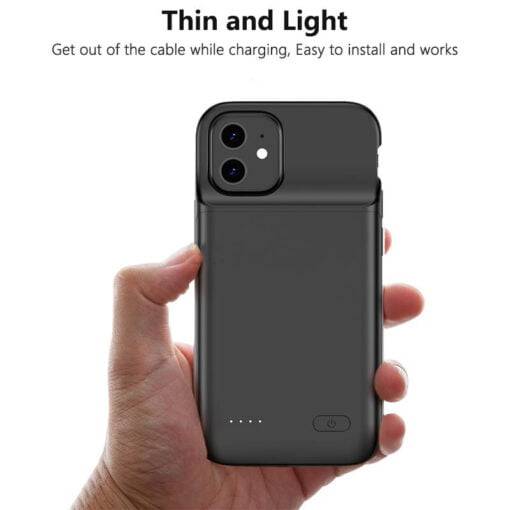 Battery Charger Cases For iPhone 13 14 Pro Max Power Phone Case Extenal Battery charging PowerBank - Image 9