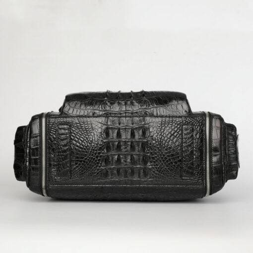 Mens Crocodile Leather Handbag Alligator Luggage Bag Shoulder Bag - Image 5