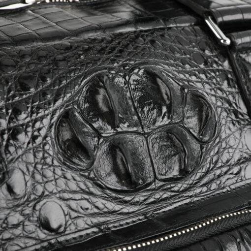 Mens Crocodile Leather Handbag Alligator Luggage Bag Shoulder Bag - Image 8