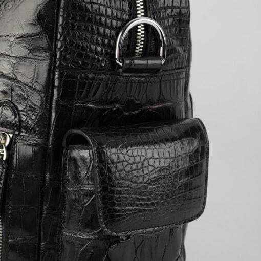 Mens Crocodile Leather Handbag Alligator Luggage Bag Shoulder Bag - Image 9