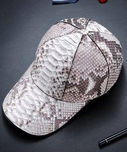 Genuine Snakeskin Hat Python Skin Hat Baseball Cap