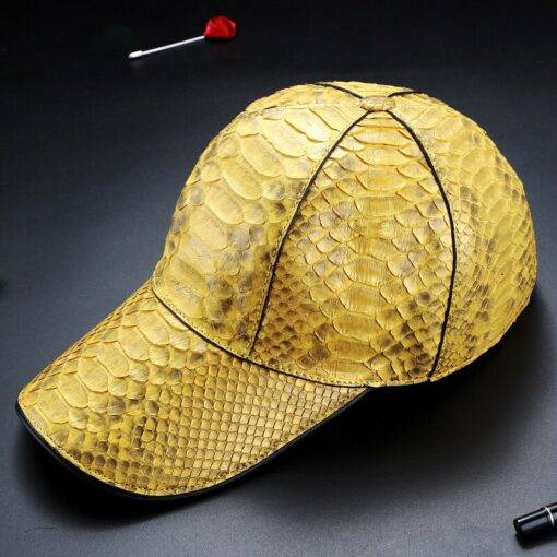 Genuine Snakeskin Hat Python Skin Hat Baseball Cap - Image 5