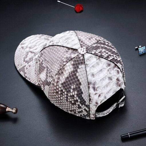 Genuine Snakeskin Hat Python Skin Hat Baseball Cap - Image 8