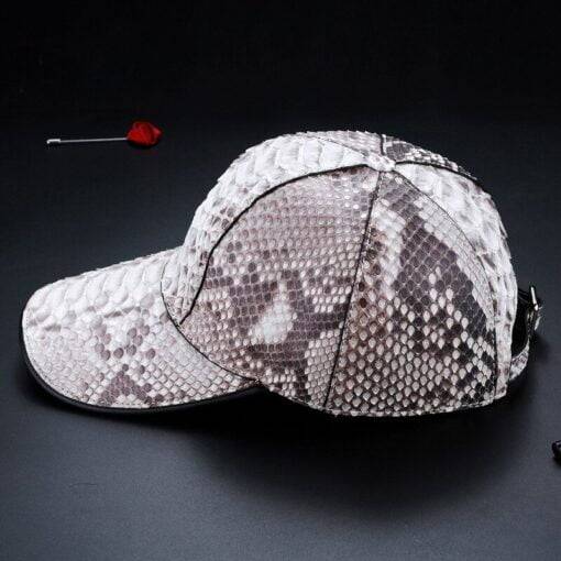 Genuine Snakeskin Hat Python Skin Hat Baseball Cap - Image 3