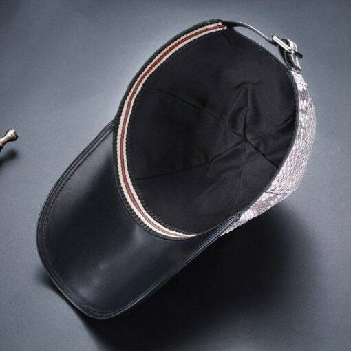 Genuine Snakeskin Hat Python Skin Hat Baseball Cap - Image 9