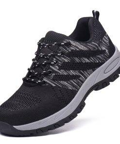 Wide Steel Toe Mens Shoes Safety Work Sneakers Fashion Comfortable Sneakers