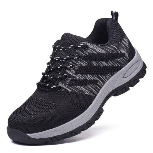 Wide Steel Toe Mens Shoes Safety Work Sneakers Fashion Comfortable Sneakers