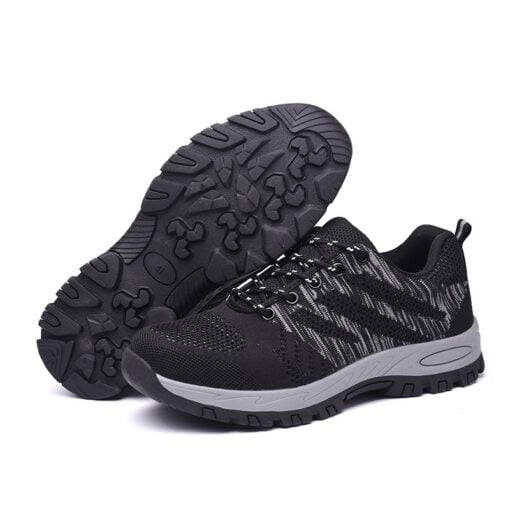 Wide Steel Toe Mens Shoes Safety Work Sneakers Fashion Comfortable Sneakers - Image 5