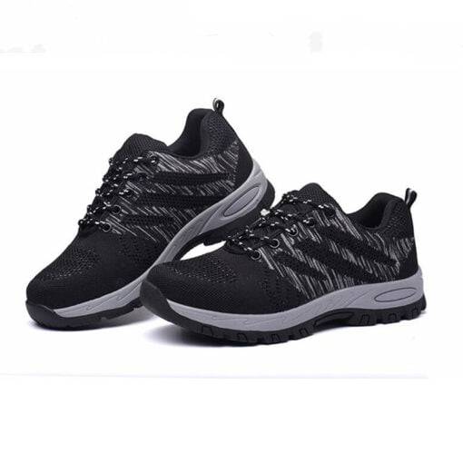 Wide Steel Toe Mens Shoes Safety Work Sneakers Fashion Comfortable Sneakers - Image 7