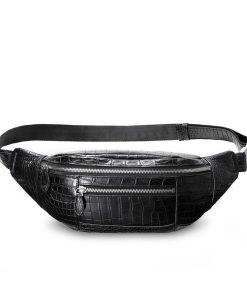 Crocodile Leather Belt Bag Alligator Chest bags