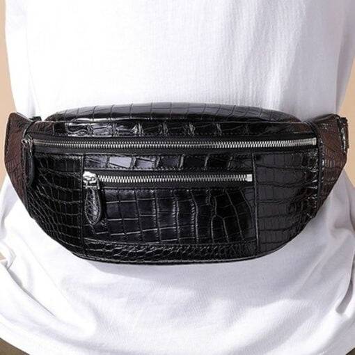 Crocodile Leather Belt Bag Alligator Chest bags - Image 8