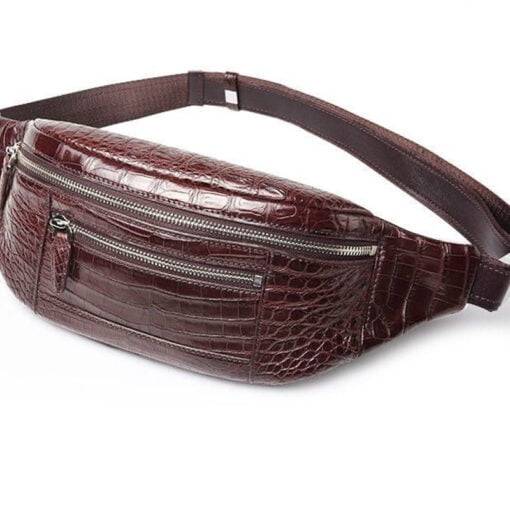 Crocodile Leather Belt Bag Alligator Chest bags - Image 2