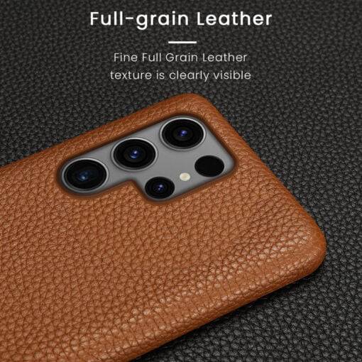 Genuine Leather Samsung Galaxy S23 Ultra Case - Image 8