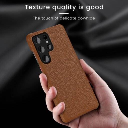Genuine Leather Samsung Galaxy S23 Ultra Case - Image 10