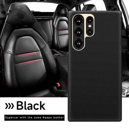 Genuine Leather Magsafe Case for Samsung Galaxy S24 Ultra S23 Wireless Charging Magnetic Cover - Image 2