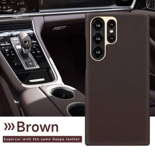 Genuine Leather Magsafe Case for Samsung Galaxy S24 Ultra S23 Wireless Charging Magnetic Cover - Image 4