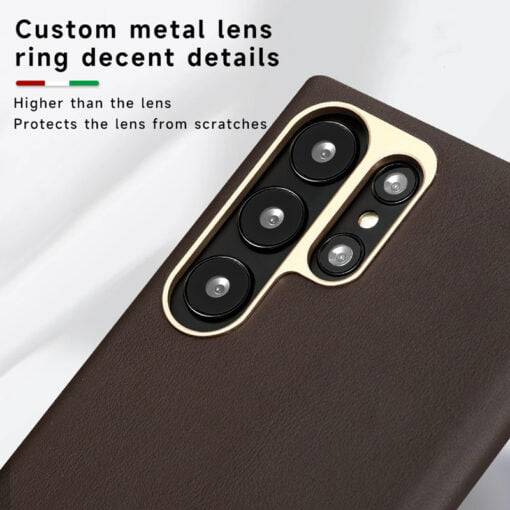 Genuine Leather Magsafe Case for Samsung Galaxy S24 Ultra S23 Wireless Charging Magnetic Cover - Image 10