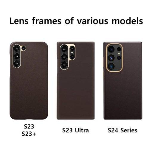 Genuine Leather Magsafe Case for Samsung Galaxy S24 Ultra S23 Wireless Charging Magnetic Cover - Image 5