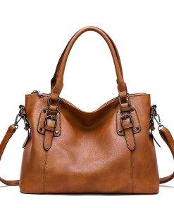 Women PU Leather Shoulder Bag Fashion Large Capacity Tote Bags