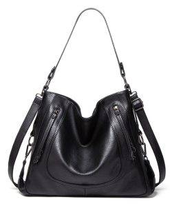 Large Capacity Tote Bags for Women's Leather Handbags Ladies Waterproof Shoulder Commuter Bag