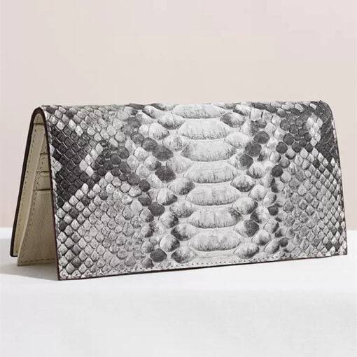 Snakeskin Embossed Handbag Genuine Leather Dome Purse - Temu