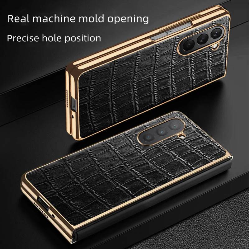 case for Samsung Z fold 5 casing Luxury Leather Cover For Samsung