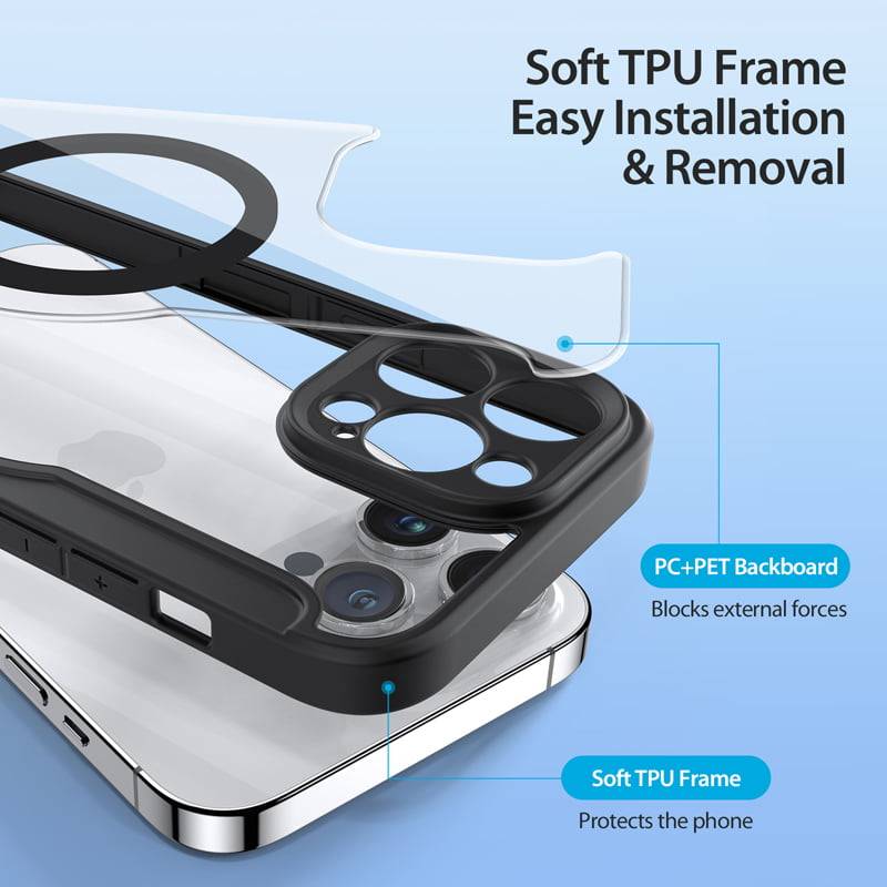 Funda para iPhone 15 Pro Max con MagSafe Dux Ducis Clin - Transparente - ✓