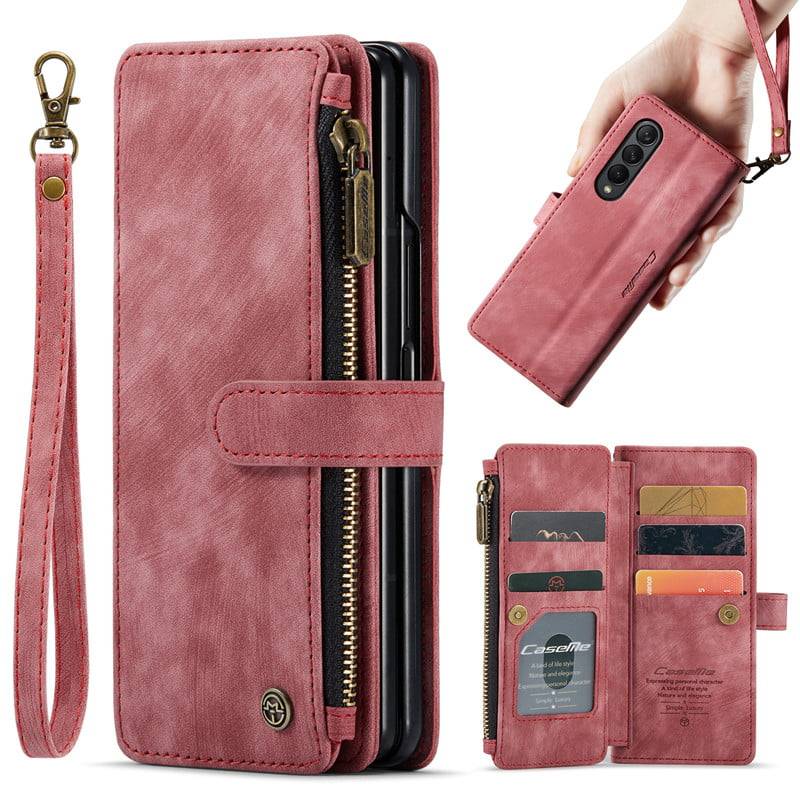 Crossbody Lanyard Wallet Phone Case for Samsung Galaxy S23 S22 Ultra Plus  A54 A34 Zipper Pocket Purse Card Holder Leather Cover
