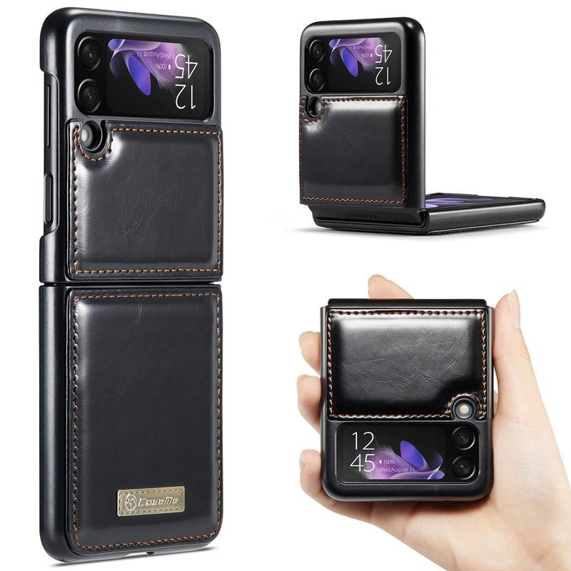 Premium Designer Leather Case for Samsung Z Flip 3