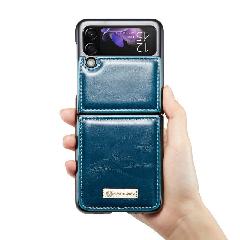 Luxury Wallet Leather Phone Case For Galaxy Z Flip in 2023