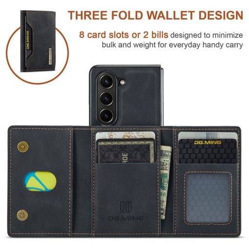 Detachable Wallet & Phone Case for Samsung Galaxy Z Fold 5 Magnetic Card Holder Cover - Image 7