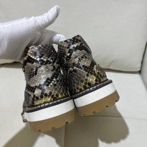 Genuine Snake Skin Boots Mens Fashion Python High-Top Shoes - Image 11