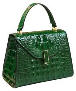 Crocodile Embossed Shoulder Bag Crossbody Bag Handbag Carryall Satchel Tote Bag