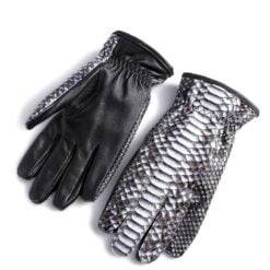 Python Gloves Snakeskin Gloves Mens Leather Gloves