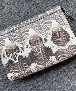 Python Skin Men Wallet Snake Skin Clutch Bag Envelope Bag