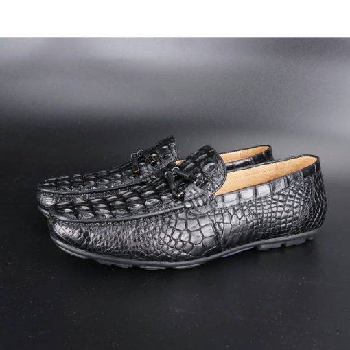 Men's Shoes Casual Alligator Slip-On Loafer - Image 5