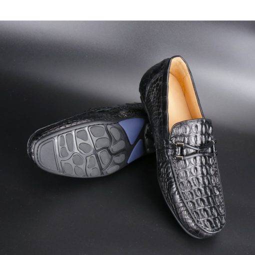 Men's Shoes Casual Alligator Slip-On Loafer - Image 6