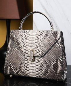 Genuine Python Tote Handbag