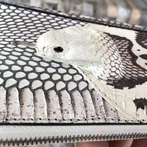 Genuine Snake Skin Wallet Python Zipper Clutch Bag Purse - Image 7