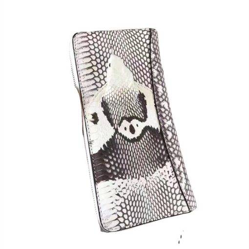 Genuine Snake Skin Wallet Python Zipper Clutch Bag Purse - Image 9