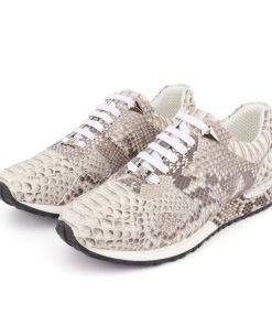Genuine Python Casual Shoes Men's Snakeskin Sneakers