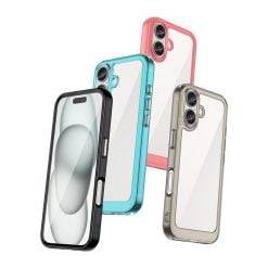 iPhone 16 Clear Case iPhone 16 Pro Max Shockproof Protective Phone Cover