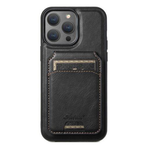 Magnetic Case for iPhone 16 Pro Max 15 Pro Max Leather Wallet Phone Cover Wireless Charging - Image 7