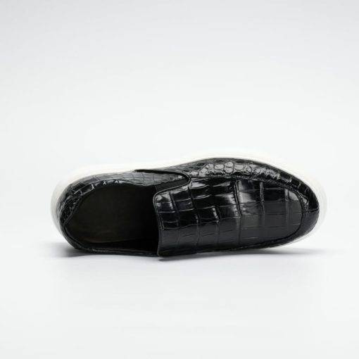 Men’s Alligator Loafers Driving Shoes Slip On Flats Boat Shoe - Image 4