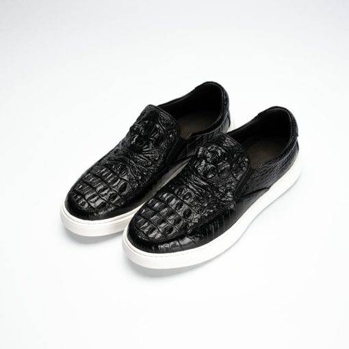 Men’s Alligator Loafers Driving Shoes Slip On Flats Boat Shoe - Image 11
