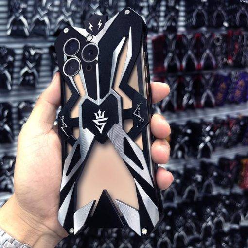 Aviation Aluminum Alloy Shockproof Armor Metal iPhone 16 Pro Max Case Cover - Image 2
